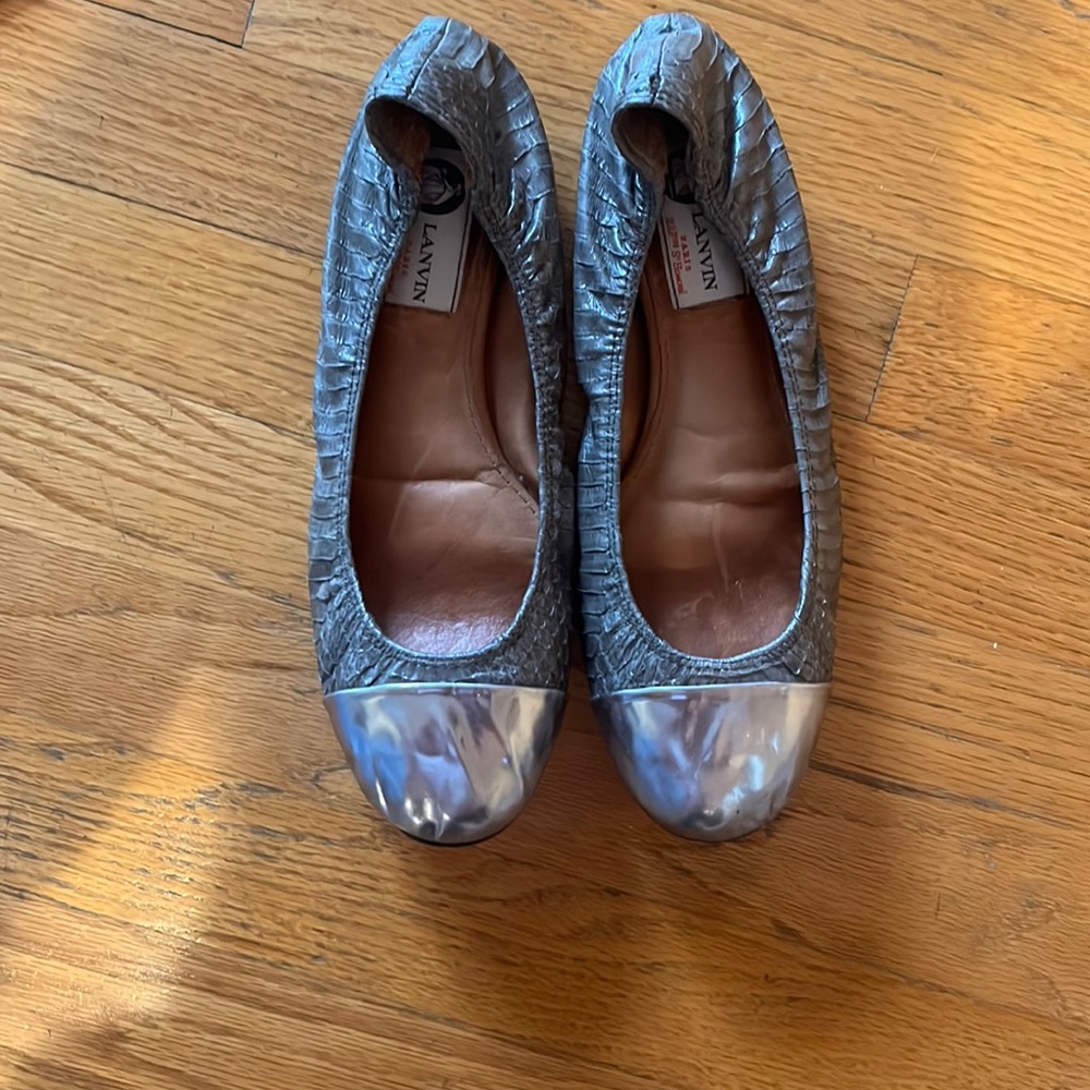 Lanvin Flats Silver
